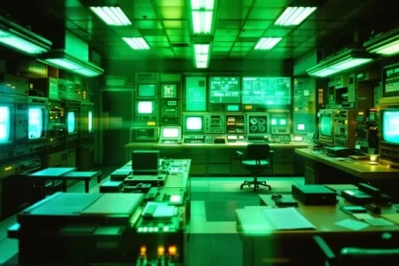 green-computer-room-stockcake
